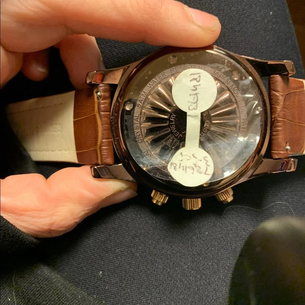 Johnny Dang signature‎ dial brown toned watch